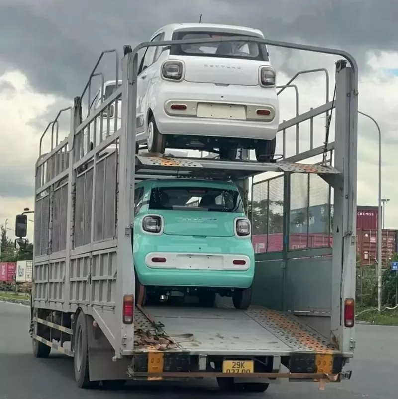 Xe điện mini FAW Bestune Xiaoma bị bắt gặp khi đang vận chuyển trên đường