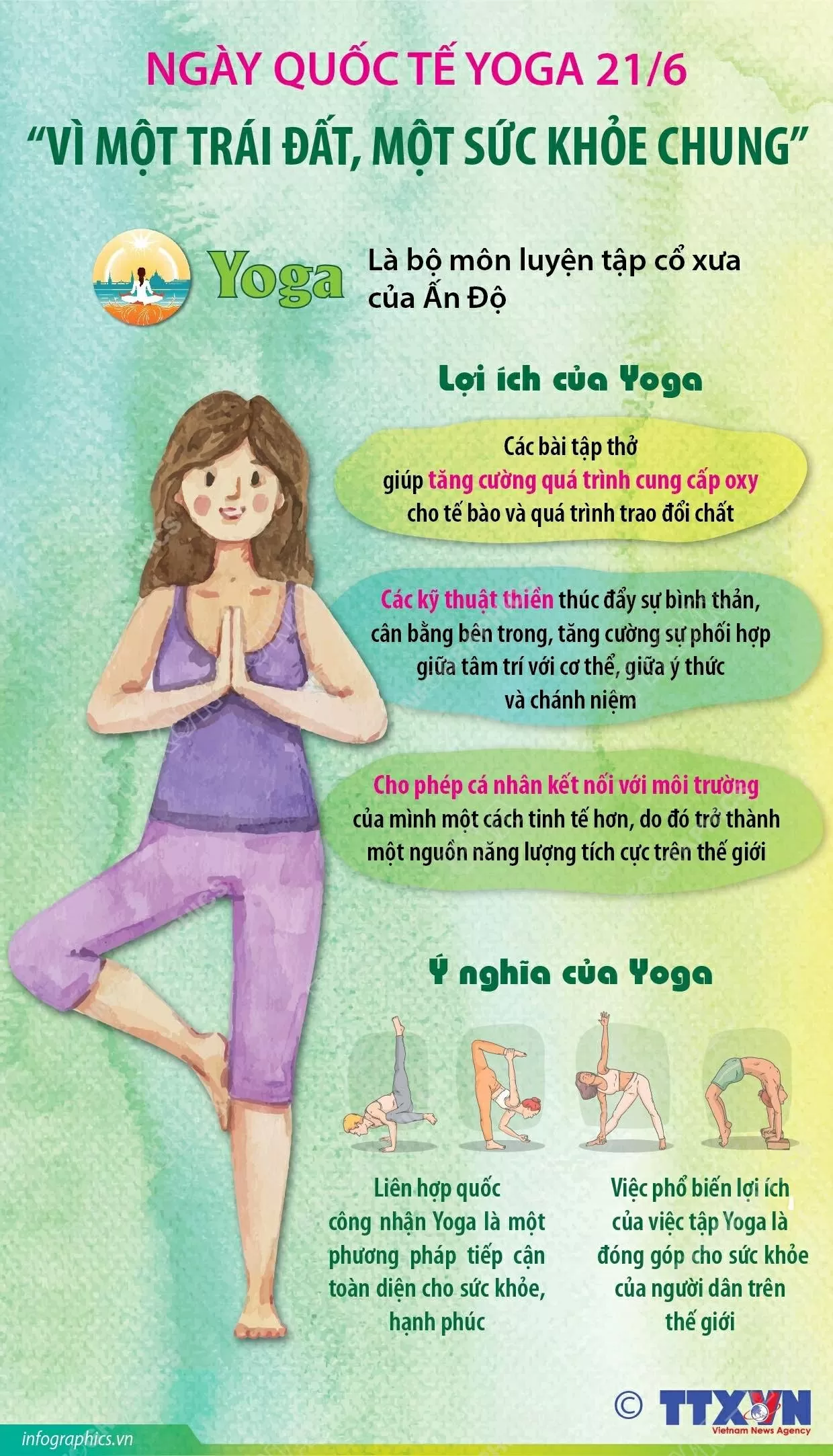 Ngày quốc tế Yoga 21/6: “Vì một trái đất, một sức khỏe chung”