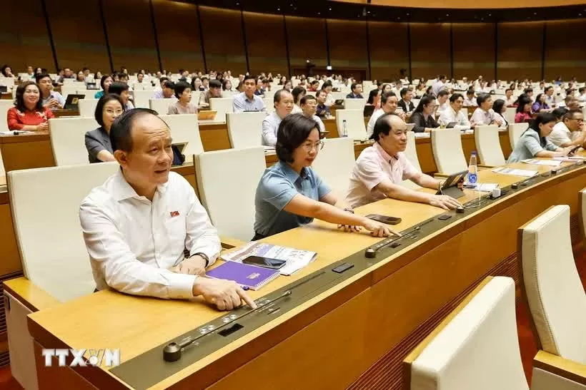 Quang cảnh một phiên họp của Quốc hội. (Ảnh: Doãn Tấn/TTXVN) Quang cảnh một phiên họp của Quốc hội. (Ảnh: Doãn Tấn/TTXVN)