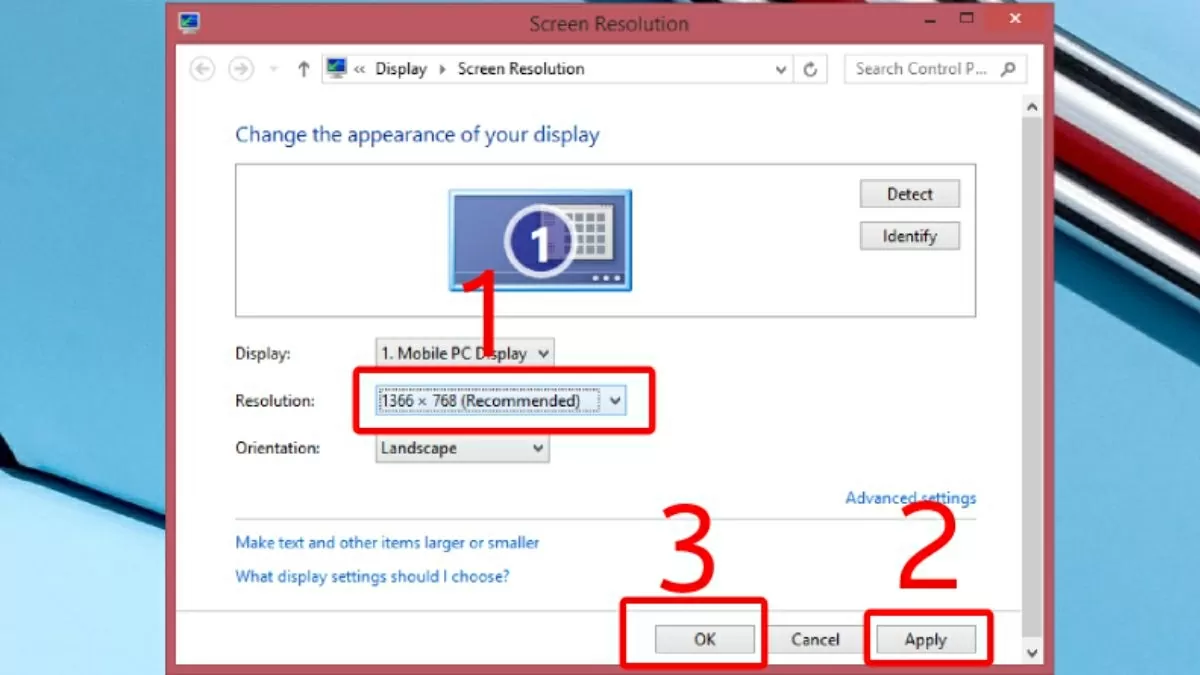 Sau đó, nhấn Apply rồi chọn OK để xác nhận và lưu lại cài đặt.