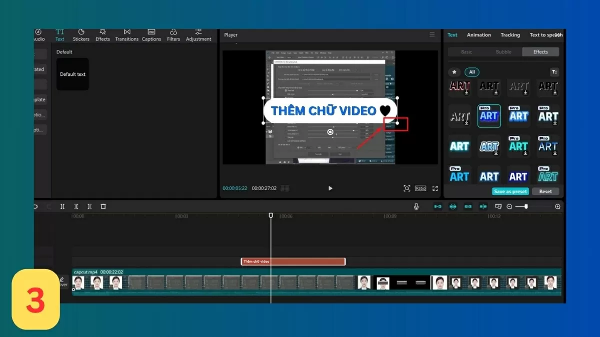 Tùy chỉnh phông chữ, kích thước và màu sắc.