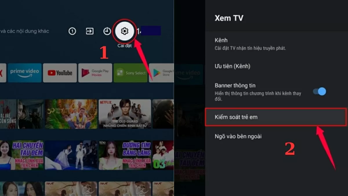 Nhấn nút Cài đặt nhanh (Quick Settings).