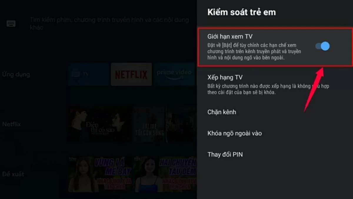 ãy bật tính năng Cách khóa ứng dụng YouTube trên tivi đơn giản và hiệu quả