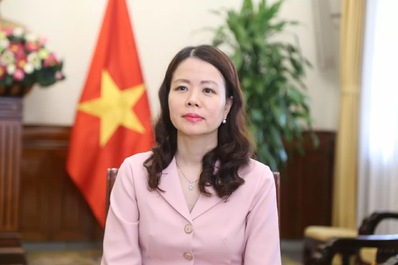 Thứ trưởng Ngoại giao Nguyễn Minh Hằng trả lời phỏng vấn trước chuyến công tác của Thủ tướng Phạm Minh Chính dự Hội nghị WEF Thiên Tân 2025 và làm việc tại Trung Quốc (Ảnh: Thành Long) Thứ trưởng Ngoại giao Nguyễn Minh Hằng trả lời phỏng vấn trước chuyến công tác của Thủ tướng Phạm Minh Chính dự Hội nghị WEF Thiên Tân 2025 và làm việc tại Trung Quốc (Ảnh: Thành Long)