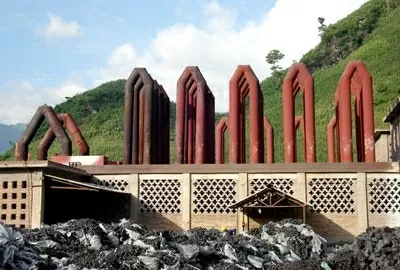 Nhà máy tinh luyện Antimon Mậu Duệ.