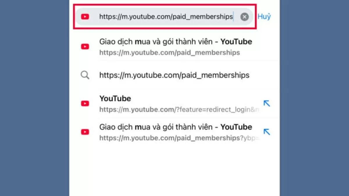 Chọn “Giao dịch mua và gói thành viên”. Chọn “Giao dịch mua và gói thành viên”.
