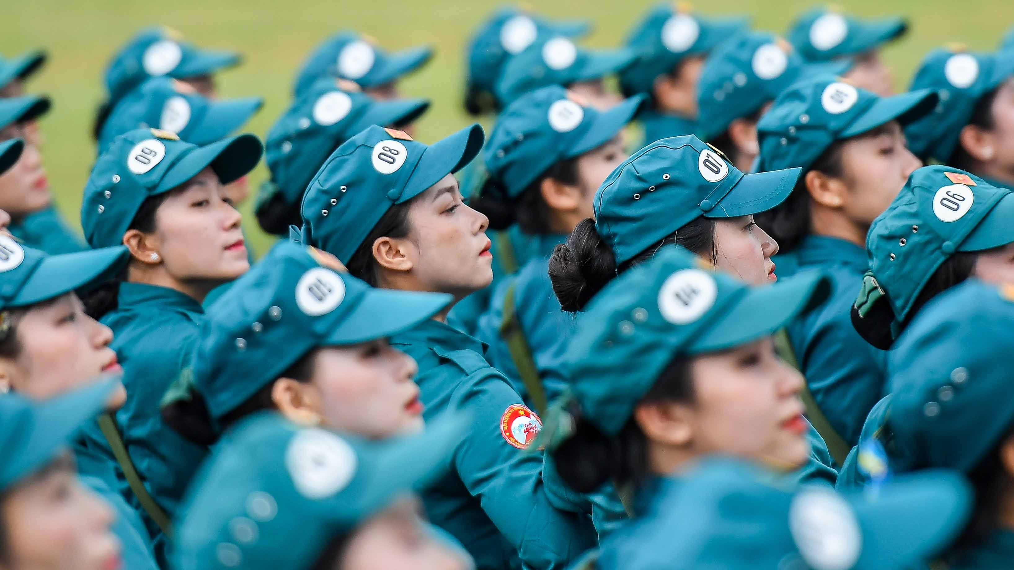 Hợp luyện chuẩn bị cho Lễ diễu binh, diễu hành kỷ niệm 80 năm Quốc khánh