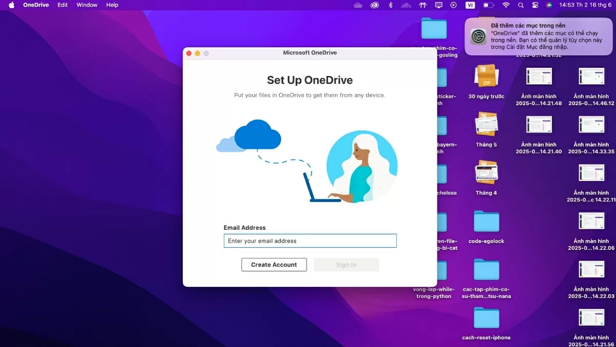 Mở thư mục OneDrive từ File Explorer.