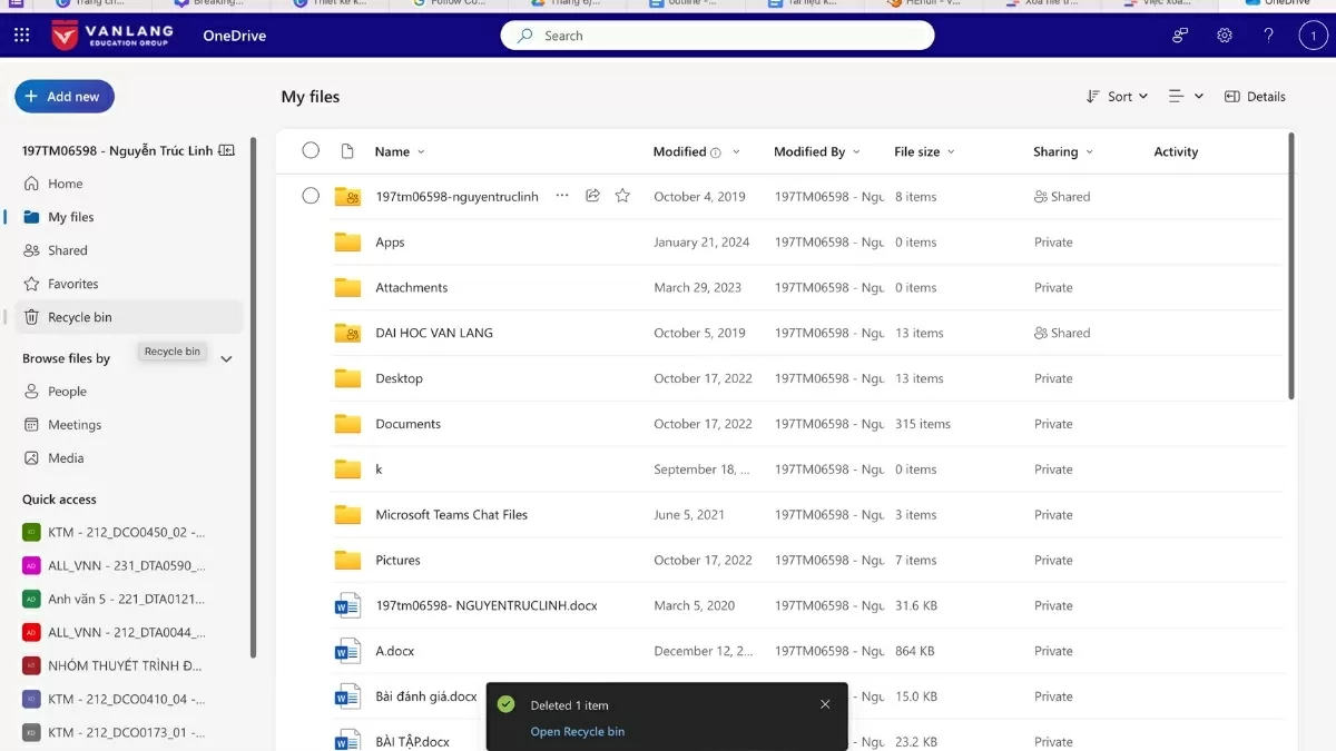 Mở ứng dụng OneDrive. Mở ứng dụng OneDrive.