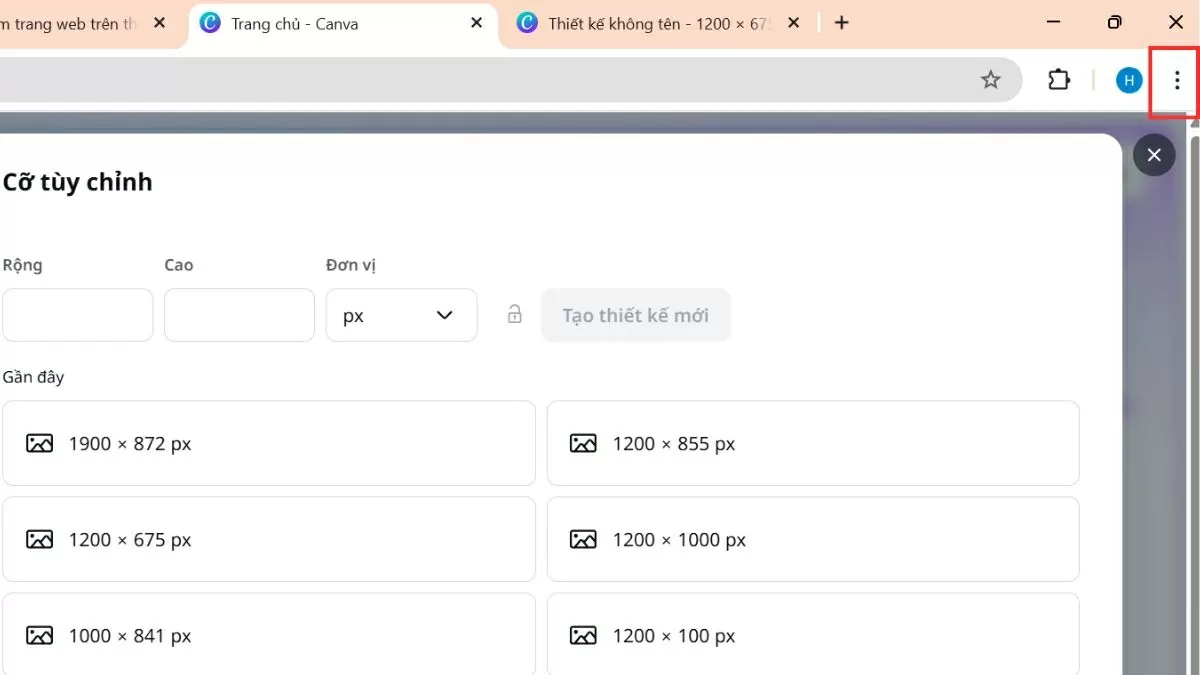 Nhấp vào biểu tượng ba chấm. Nhấp vào biểu tượng ba chấm.