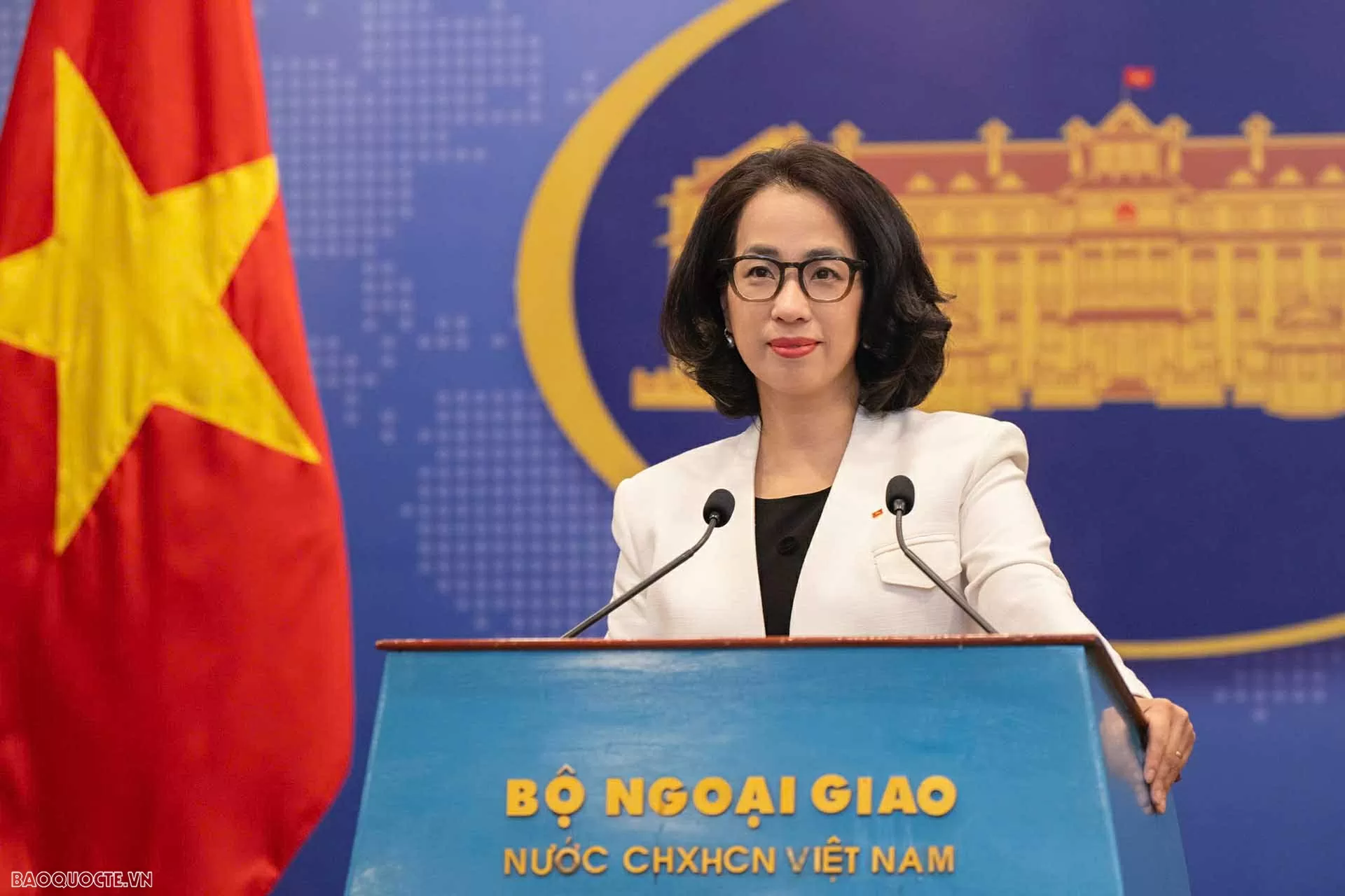 , Người phát ngôn Bộ Ngoại giao Việt Nam Phạm Thu Hằng. , Người phát ngôn Bộ Ngoại giao Việt Nam Phạm Thu Hằng.