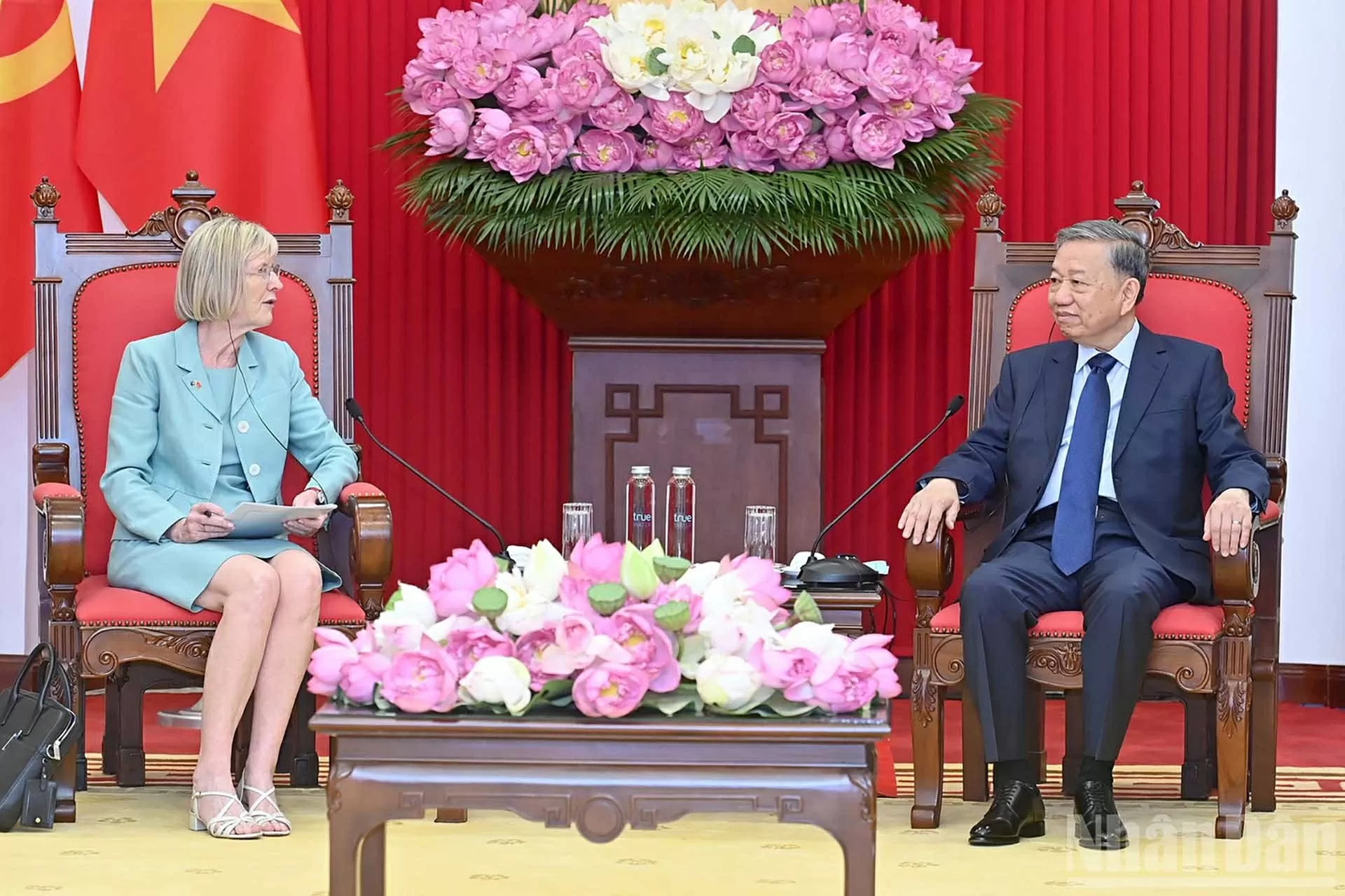 Tổng Bí thư Tô Lâm tiếp Đại sứ Australia Gillian Bird nhân dịp bắt đầu nhiệm kỳ tại Việt Nam