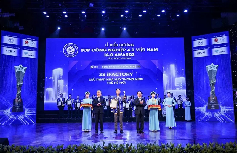 Giải pháp nhà máy thông minh 3S iFACTORY được vinh danh giải thưởng i4.0 Awards. Nguồn: itgtechnology.vn Giải pháp nhà máy thông minh 3S iFACTORY được vinh danh giải thưởng i4.0 Awards. Nguồn: itgtechnology.vn