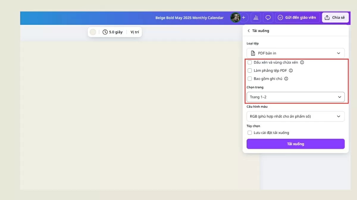 Tùy chỉnh trước khi tải xuống. Tùy chỉnh trước khi tải xuống.