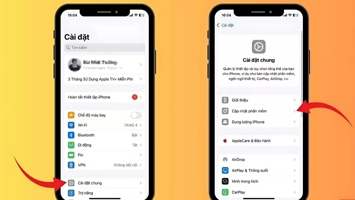 Truy cập vào Cài đặt (Settings) trên iPhone.