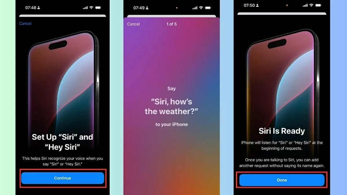 Nhấn Xong (Done) để lưu lại thiết lập.