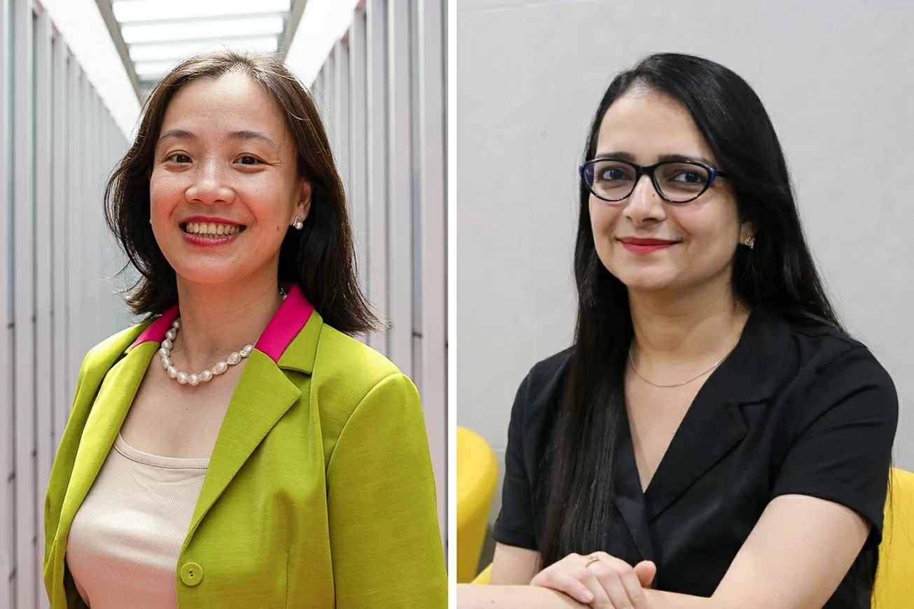 Tiến sĩ Trần Nguyệt Quế (trái) và Tiến sĩ Divya Juneja (phải). (Nguồn: RMIT)