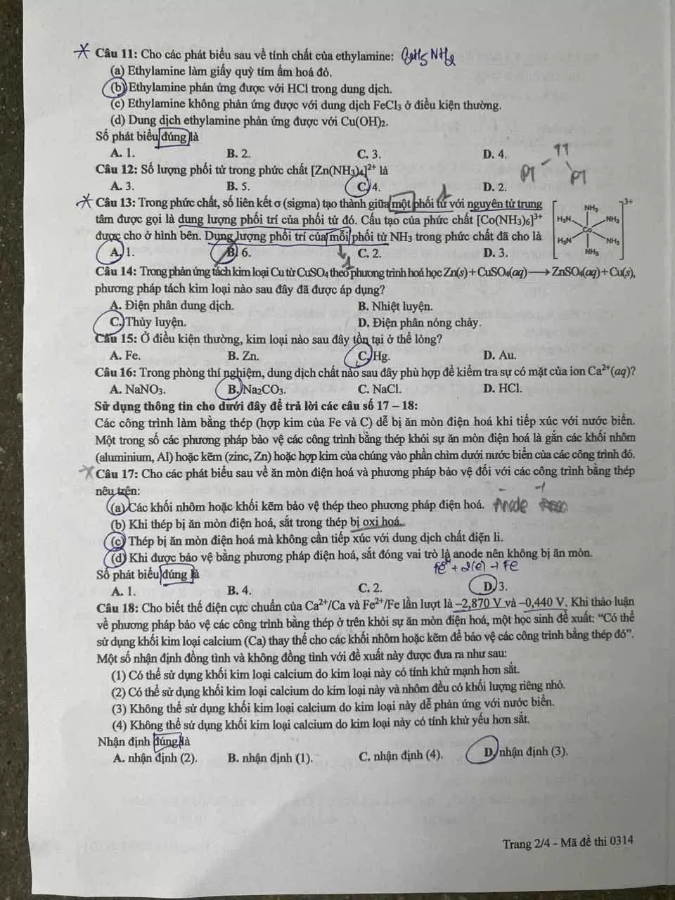 Đề thi môn Hóa học tốt nghiệp THPT 2025 Đề thi môn Hóa học tốt nghiệp THPT 2025