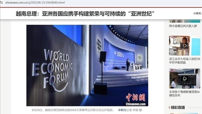 truyen thong trung quoc dua tin dam net ve thu tuong pham minh chinh khach moi thuong xuyen cua dien dan davos mua he