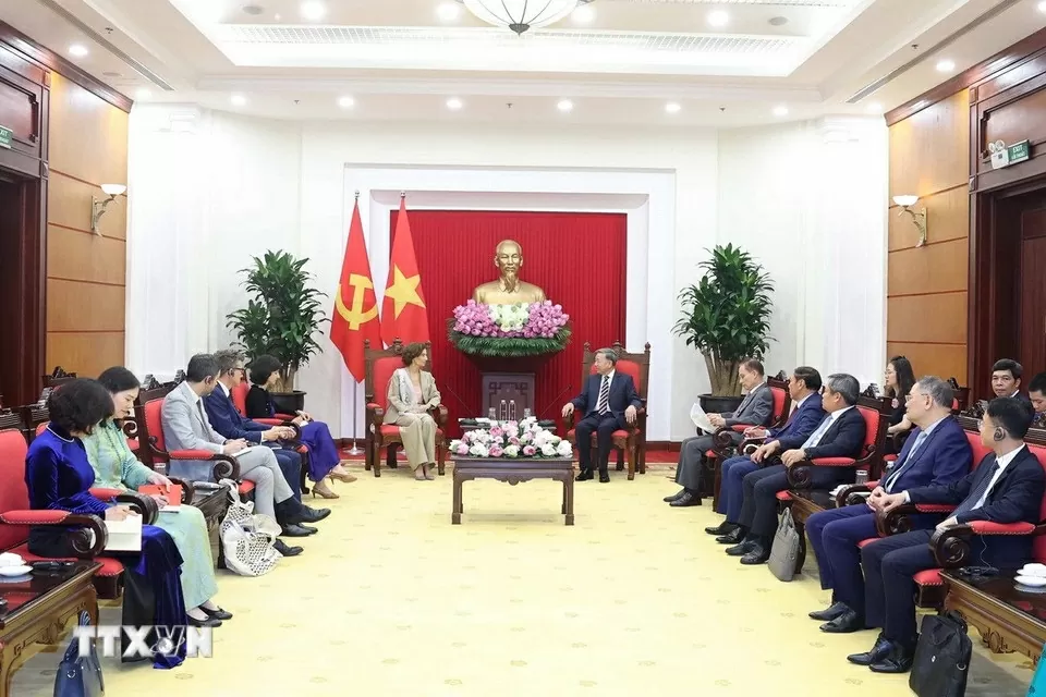 Toàn cảnh buổi tiếp. (Nguồn: TTXVN) Toàn cảnh buổi tiếp. (Nguồn: TTXVN)