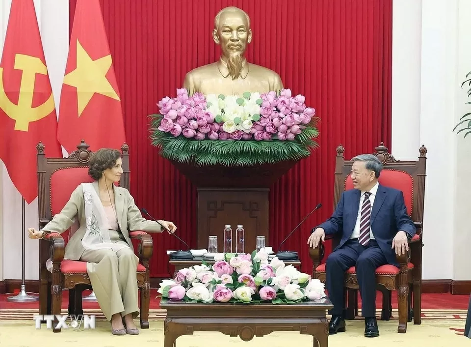 Tổng Bí thư nhấn mạnh mong muốn UNESCO sẽ luôn là người bạn đồng hành, đối tác tin cậy của Việt Nam, nhất là trong việc bảo tồn và phát huy giá trị các di sản, danh hiệu UNESCO tại Việt Nam.
