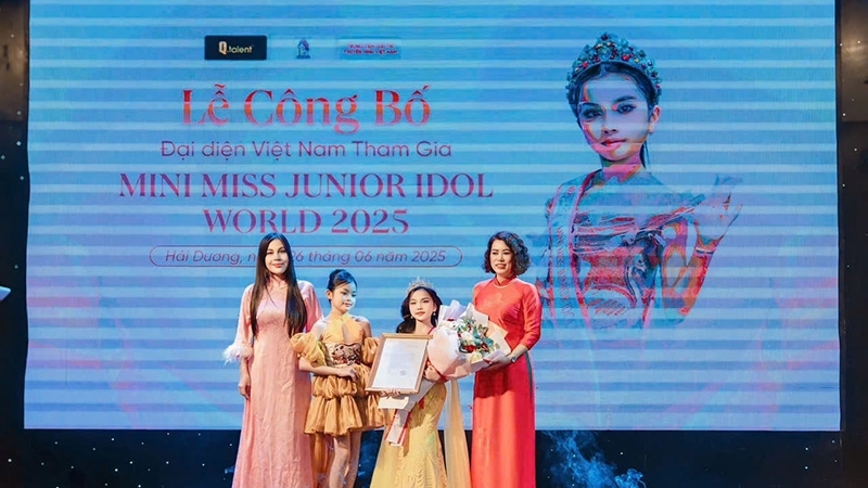Mẫu nhí Lê Ngọc Minh Giang dự cuộc thi quốc tế Mini Miss Junior Idol World 2025