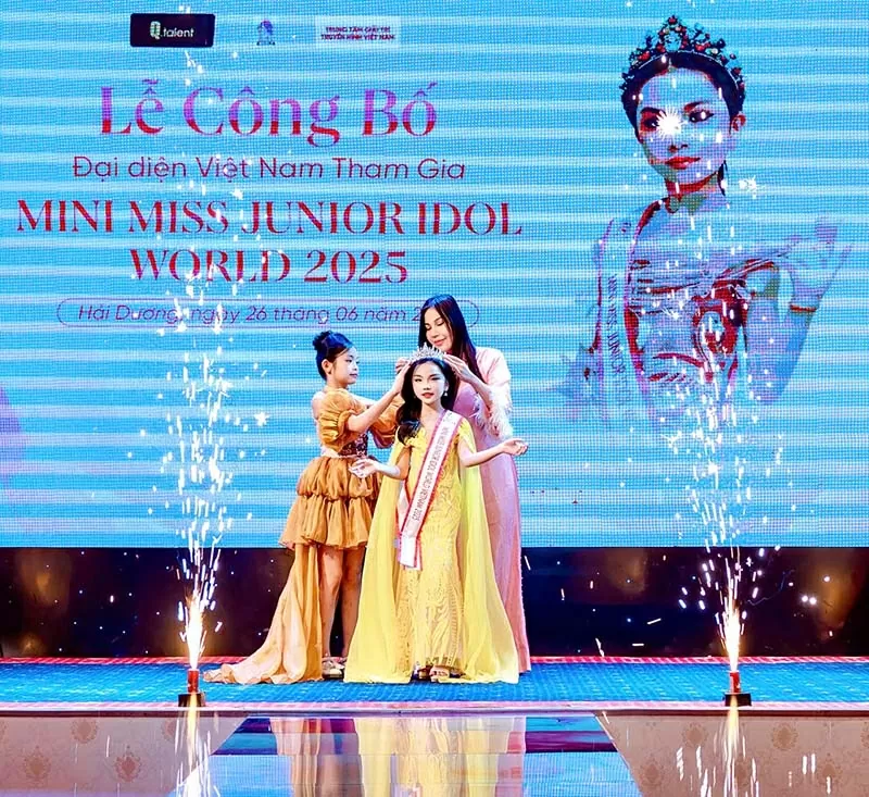 Mẫu nhí Lê Ngọc Minh Giang dự cuộc thi quốc tế Mini Miss Junior Idol World 2025