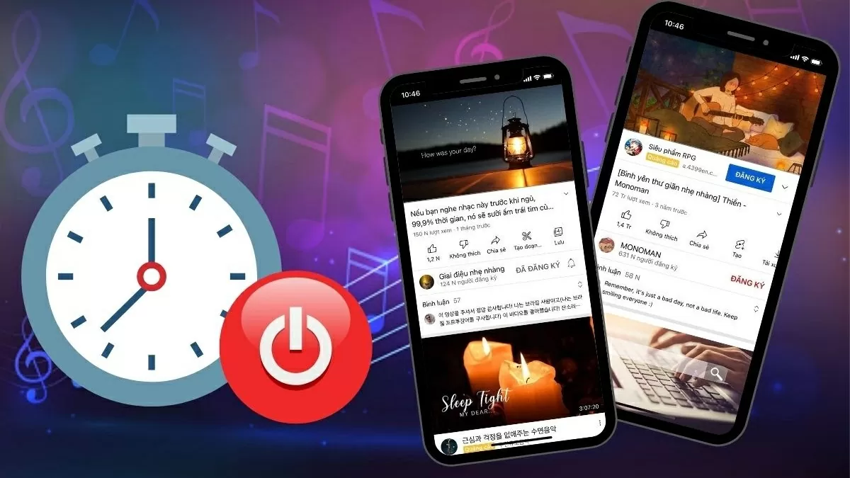 Cách hẹn giờ tắt YouTube trên iPhone và Android nhanh chóng. Cách hẹn giờ tắt YouTube trên iPhone và Android nhanh chóng.