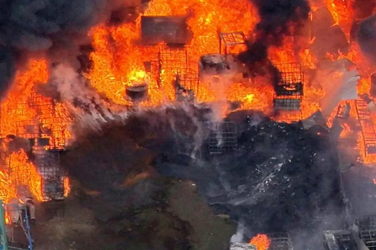 Hưng Yên: Đám cháy nghiêm trọng tại xưởng tái chế phế liệu được dập tắt hoàn toàn