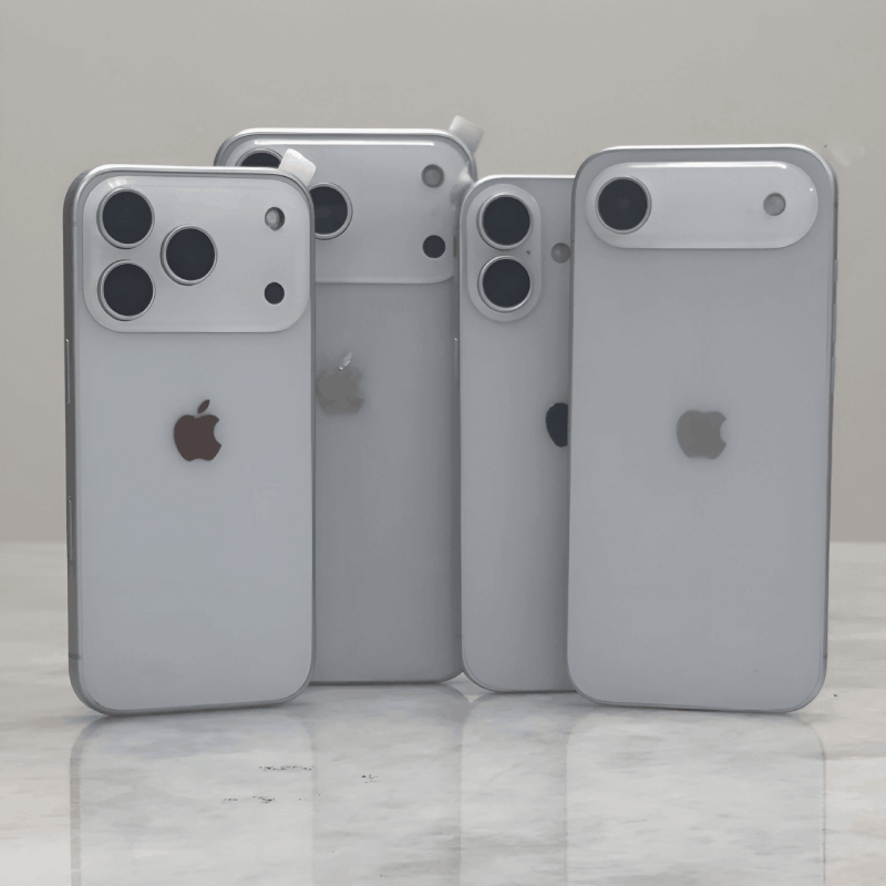 Mô hình 4 mẫu của iPhone 17 sắp ra mắt thị trường.