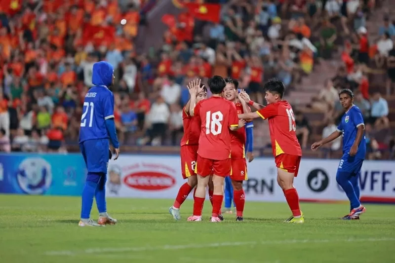 Việt Nam thắng 7-0 ngày ra quân vòng loại Asian Cup nữ Việt Nam thắng 7-0 ngày ra quân vòng loại Asian Cup nữ
