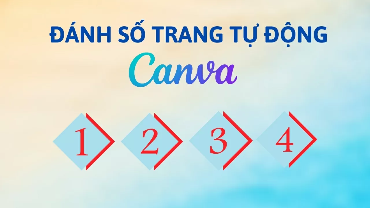Cách đánh số trang trên Canva tự động nhanh chóng.