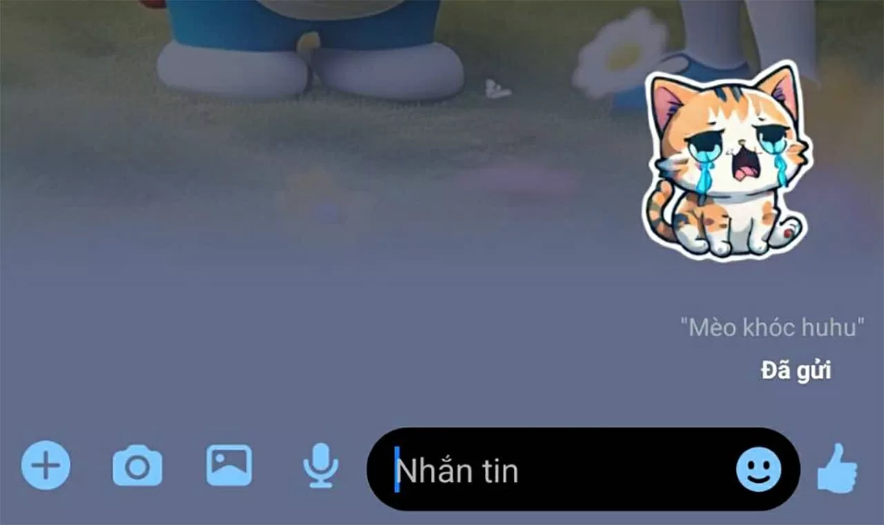 Bạn chỉ việc chọn mẫu mình thích và gửi vào cuộc trò chuyện.