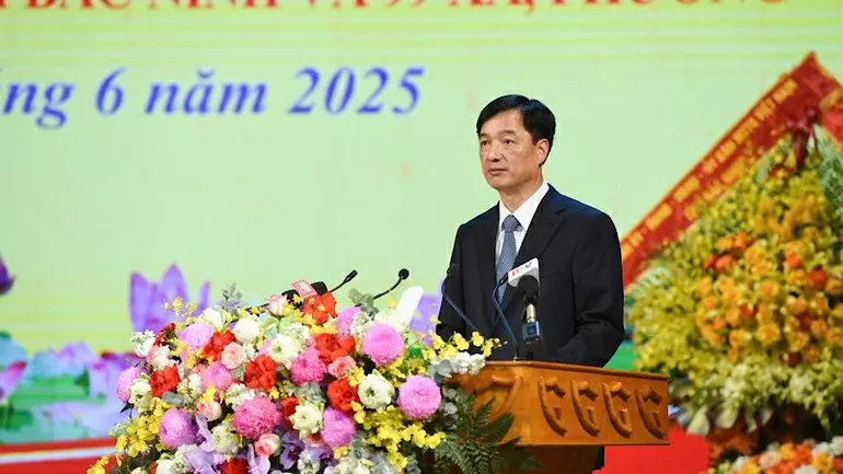 Đồng chí Nguyễn Duy Ngọc phát biểu chỉ đạo tại Lễ công bố. (Nguồn: Nhân dân) Đồng chí Nguyễn Duy Ngọc phát biểu chỉ đạo tại Lễ công bố. (Nguồn: Nhân dân)