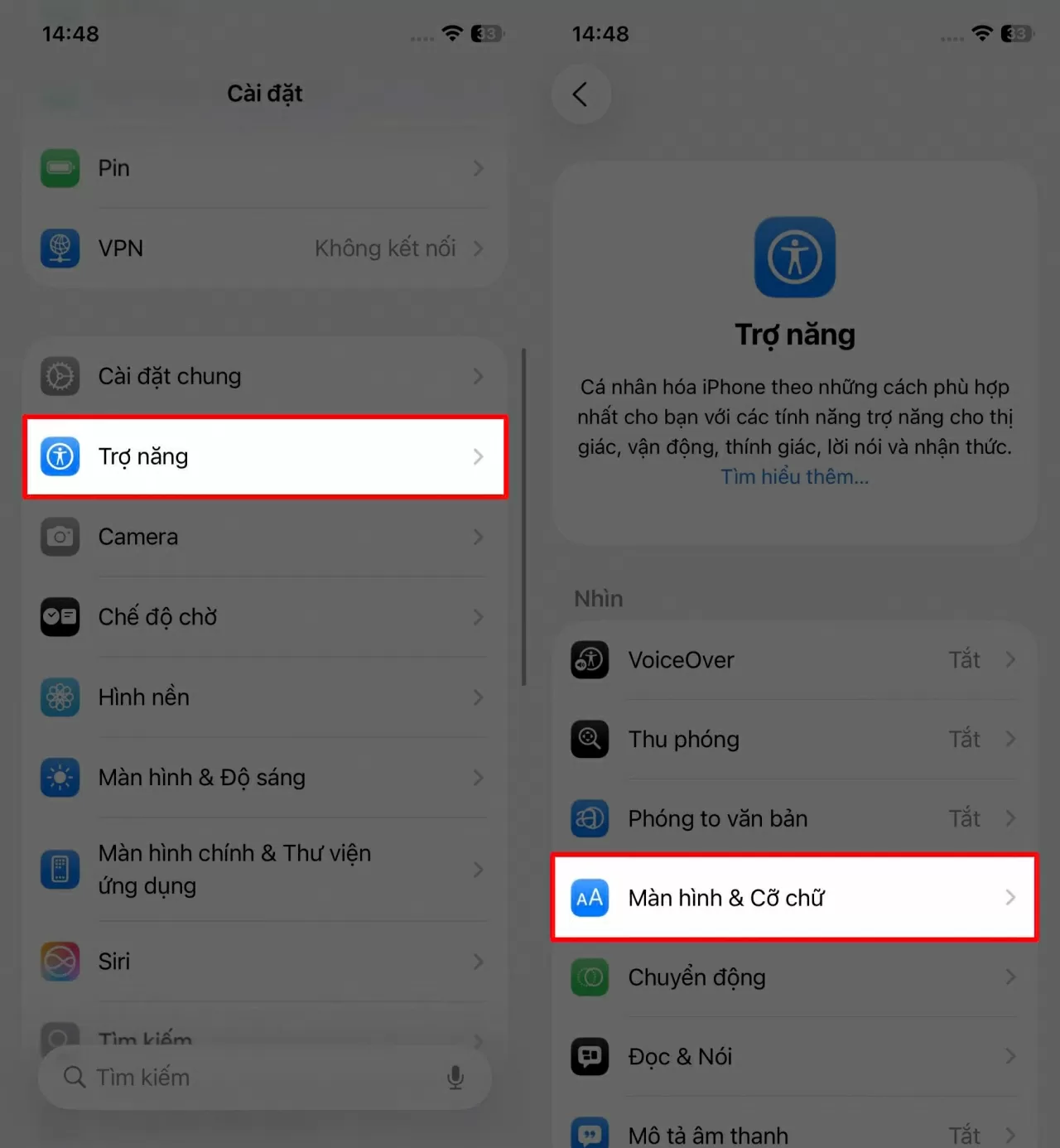 Truy cập vào ứng dụng Cài đặt.