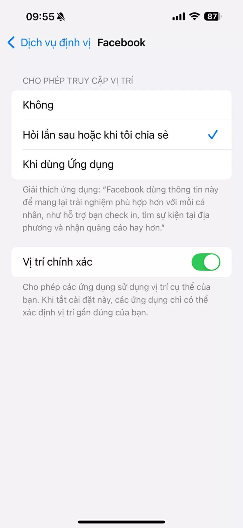 Dịch vụ định vị cho ứng dụng