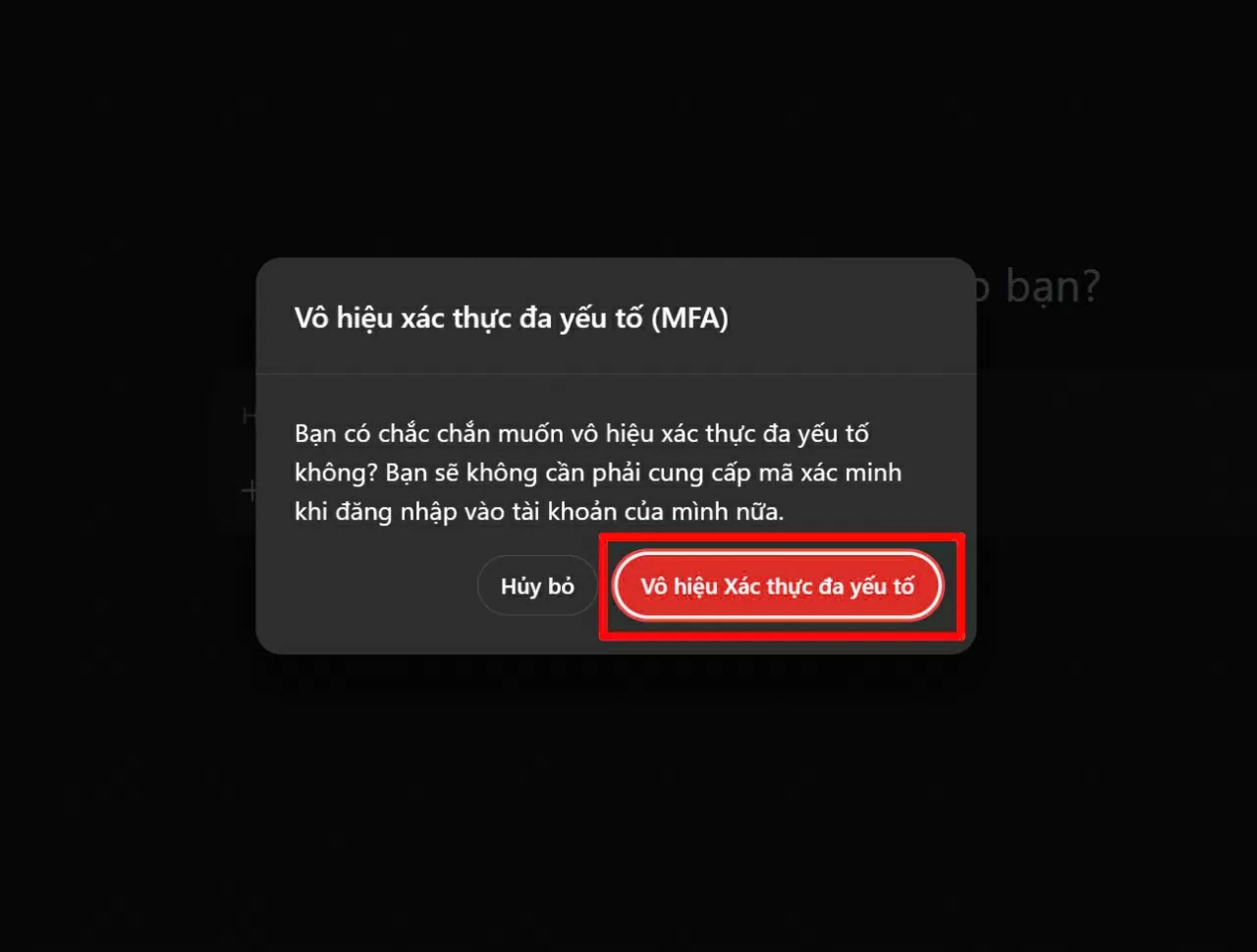 Tiếp tục xác nhận thao tác lần cuối. Tiếp tục xác nhận thao tác lần cuối.