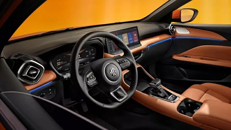 Khoang nội thất của MG5 2026 cũng giữ phong cách thể thao