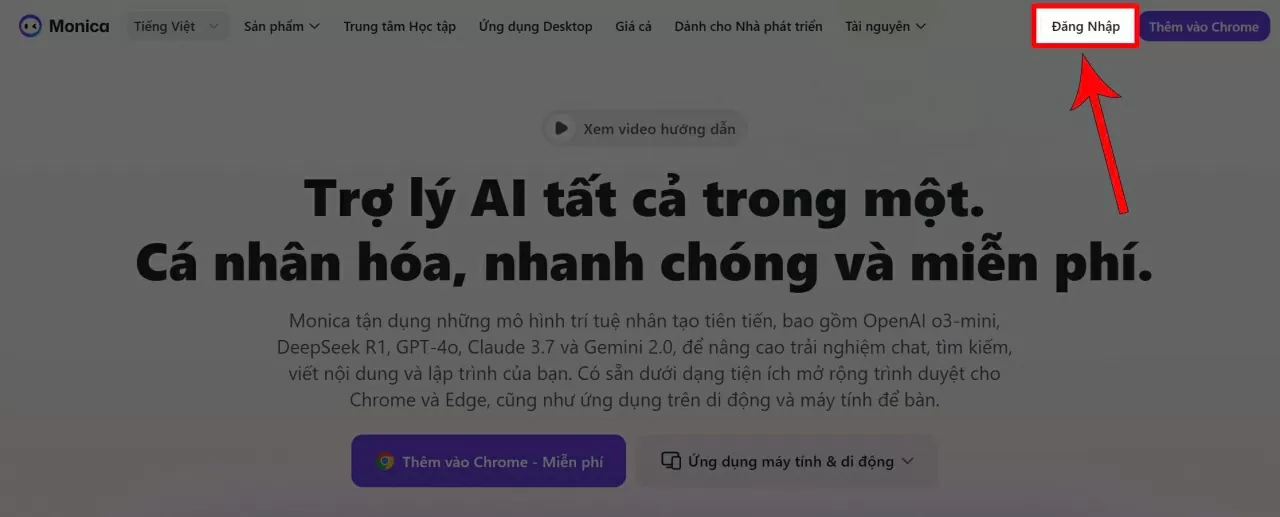 Đầu tiên, truy cập vào trang Monica. Đầu tiên, truy cập vào trang Monica.