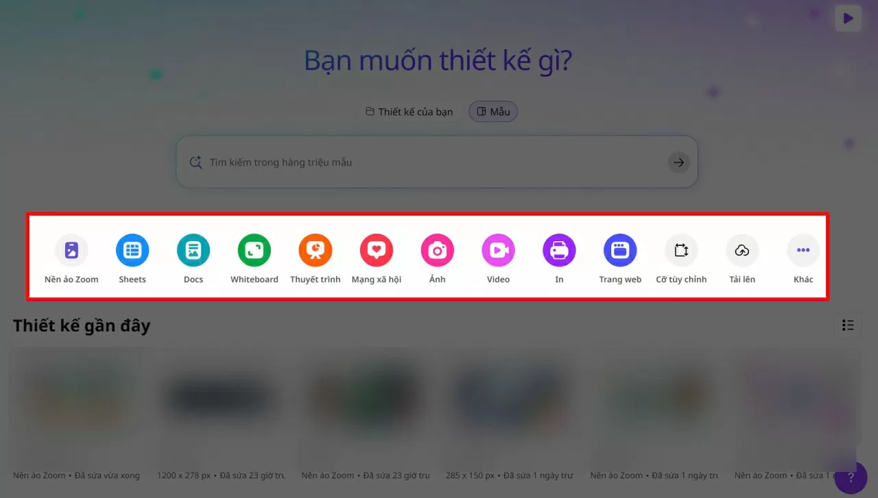 Mở Canva trên máy tính. Mở Canva trên máy tính.