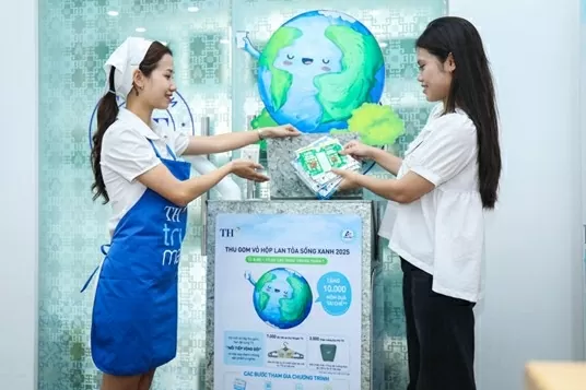 “Thu gom vỏ hộp - Lan tỏa sống xanh 2025” cũng là một chương trình mà TH đang lan tỏa song song cùng chiến dịch “Ngày không túi ni-lông 2025”, góp phần thúc đẩy mạnh mẽ việc giảm phát thải