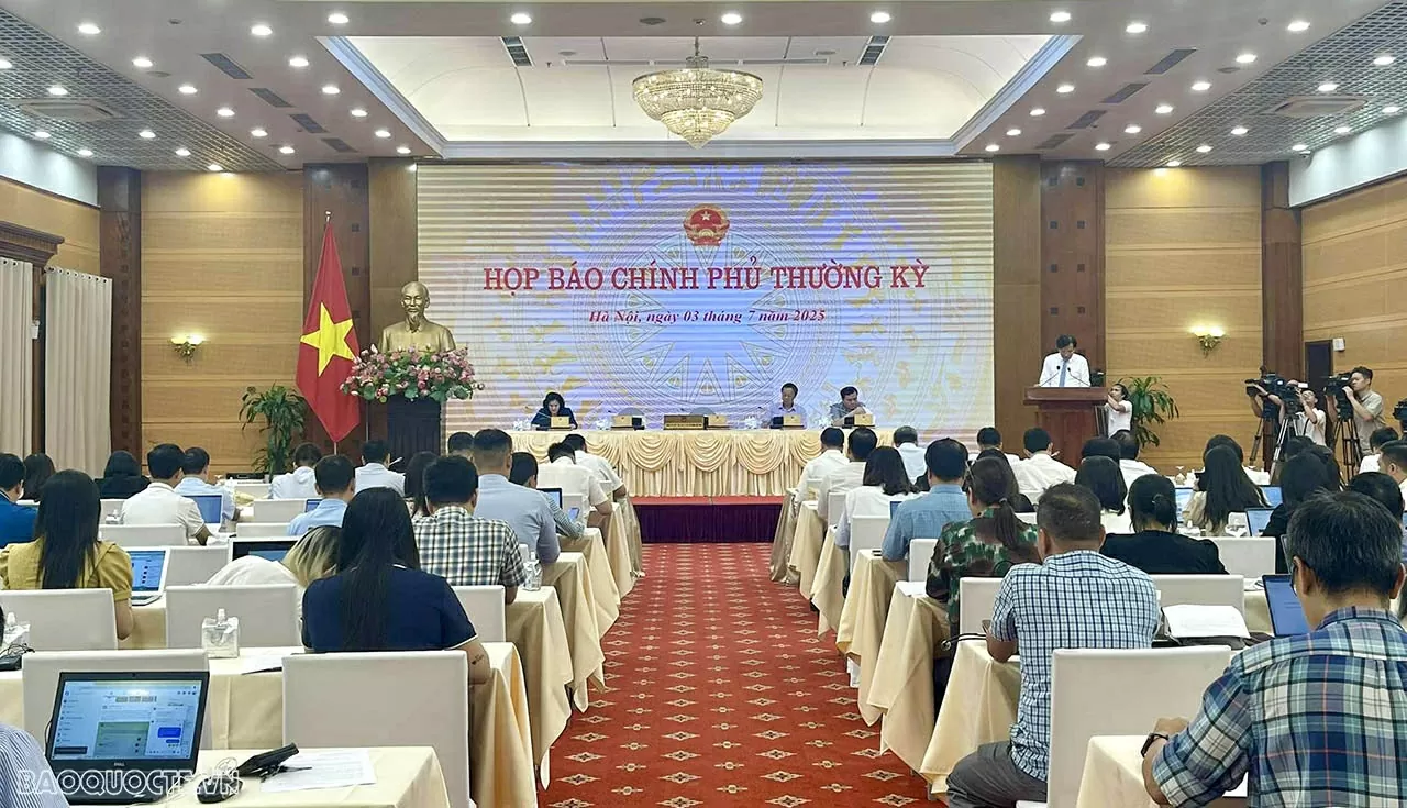 Họp báo Chính phủ thường kỳ tháng 6/2025 Họp báo Chính phủ thường kỳ tháng 6/2025