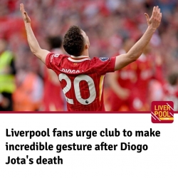 CĐV Liverpool yêu cầu CLB làm điều chưa từng có với cố cầu thủ Diogo Jota