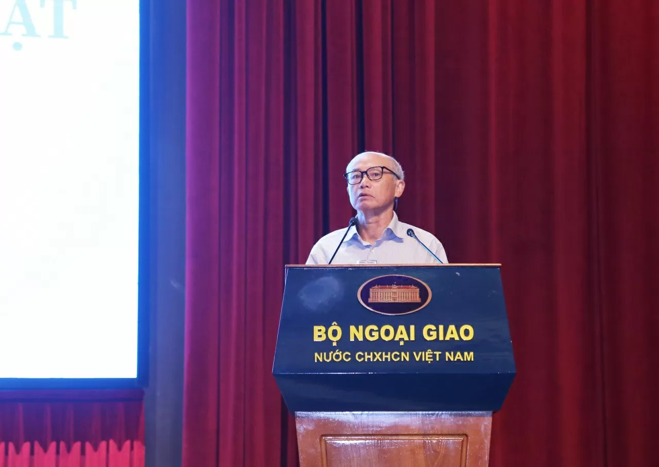 Ông Nguyễn Thế Phiệt, Phó Chủ nhiệm Câu lạc bộ Hưu trí Bộ Ngoại giao. (Ảnh: Thành Long)