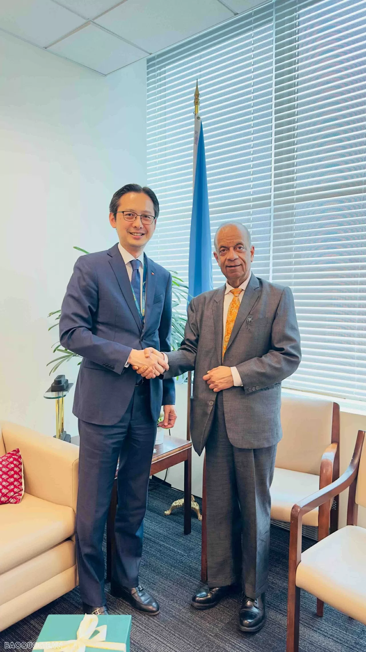 Đại sứ Đỗ Hùng Việt gặp Chủ tịch Đại hội đồng khoá 79 và lãnh đạo Liên hợp quốc