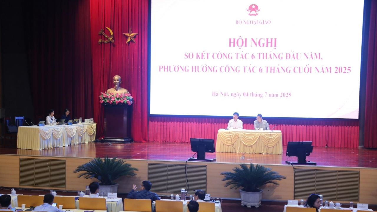 bo ngoai giao to chuc hoi nghi so ket cong tac 6 thang dau nam va phuong huong nhiem vu 6 thang cuoi nam