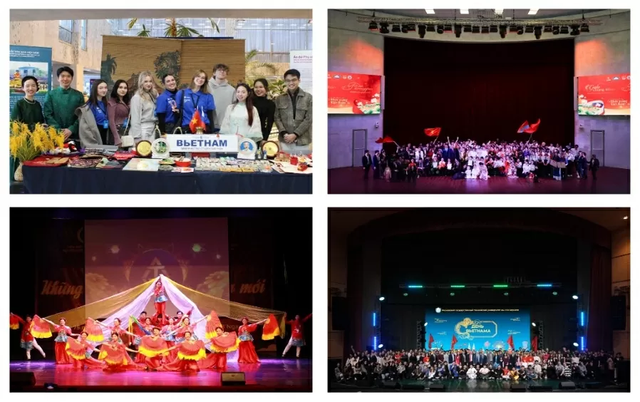 Sinh viên Việt Nam tại Nga lan tỏa văn hóa dân tộc qua chuỗi hoạt động đối ngoại, hội nhập quốc tế.