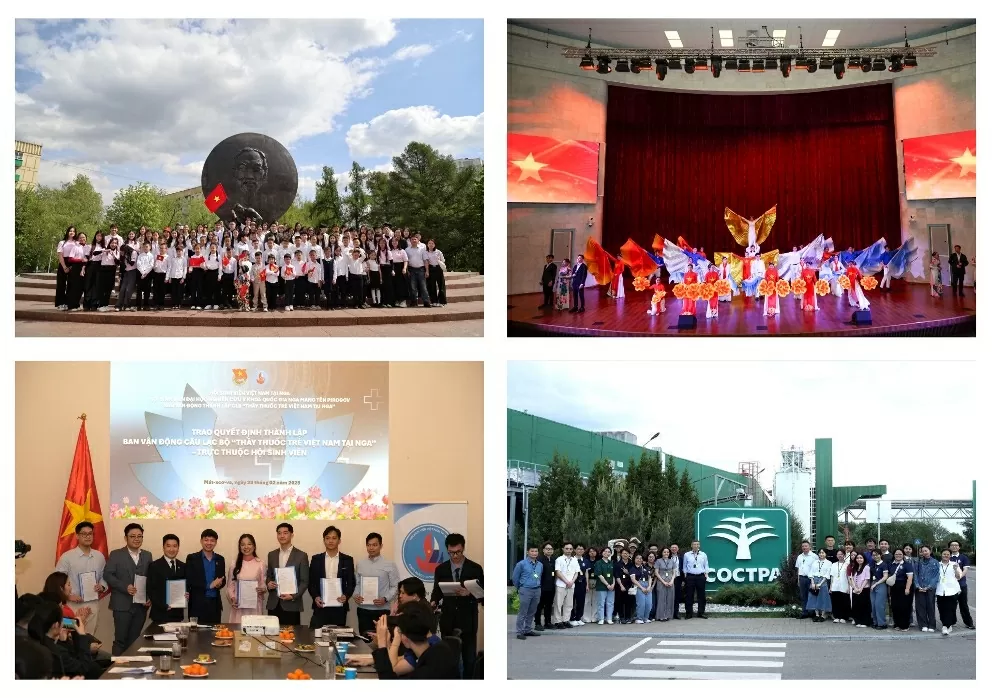 Hội sinh viên Việt Nam tại Nga là ‘Đơn vị xuất sắc trong công tác Hội và phong trào sinh viên năm học 2024-2025’