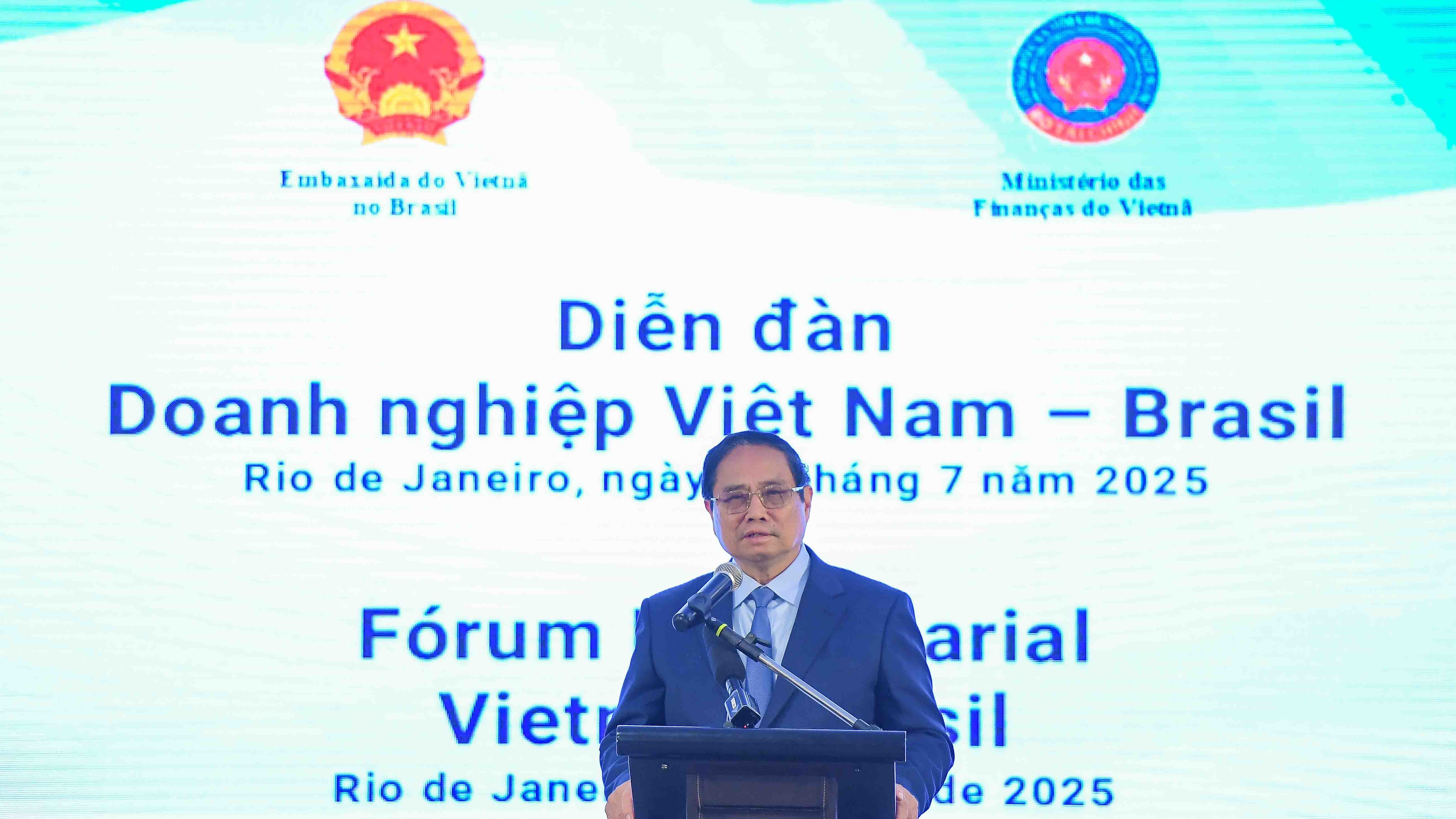 Thủ tướng Phạm Minh Chính kêu gọi doanh nghiệp Việt Nam-Brazil cụ thể hóa các thỏa thuận của lãnh đạo hai nước