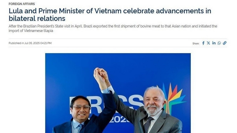 Nhiều tờ báo lớn của Brazil đưa tin đậm nét hoạt động của Thủ tướng tại Rio de Janeiro